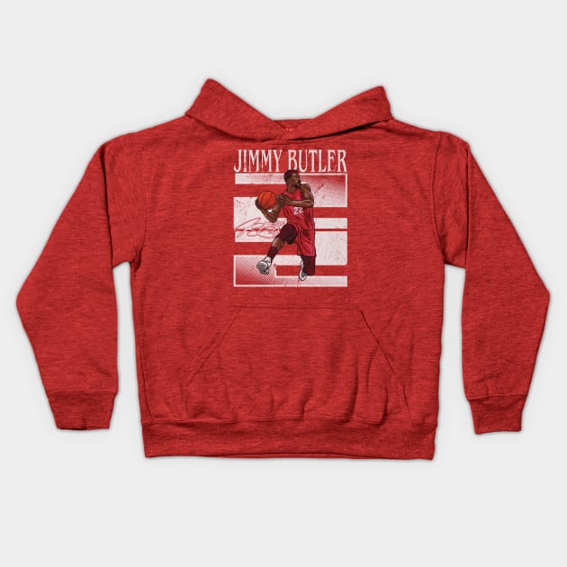 Jimmy Butler Miami Number Kids Hoodie by ClarityMacaws